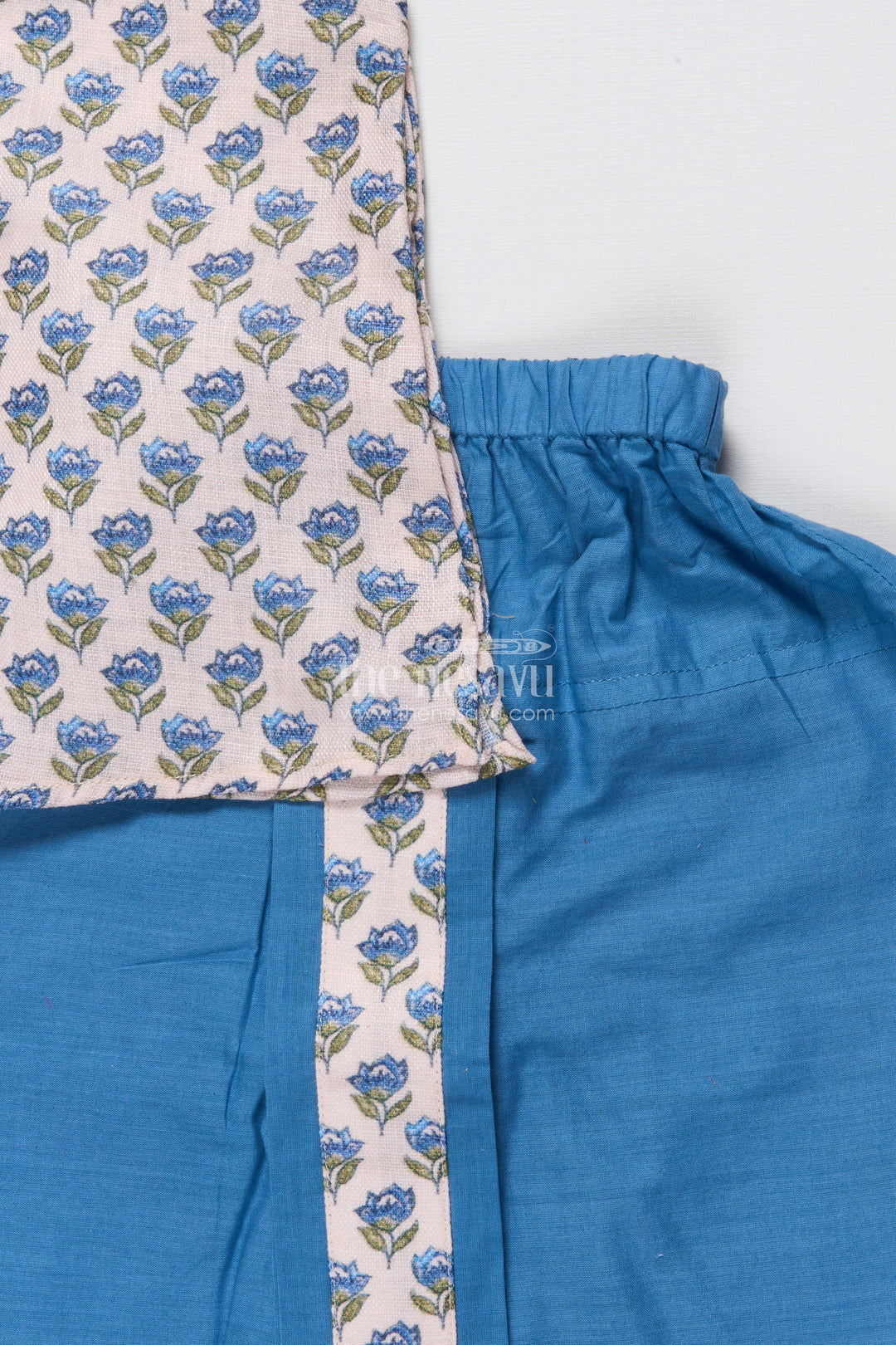 The Nesavu Boys Dothi Set Toddler Boys Dhoti Set with Jaipur Block Print for Ethnic Occasions Nesavu Nesavu toddler boys dhoti set Jaipur block printed kurta festive functions