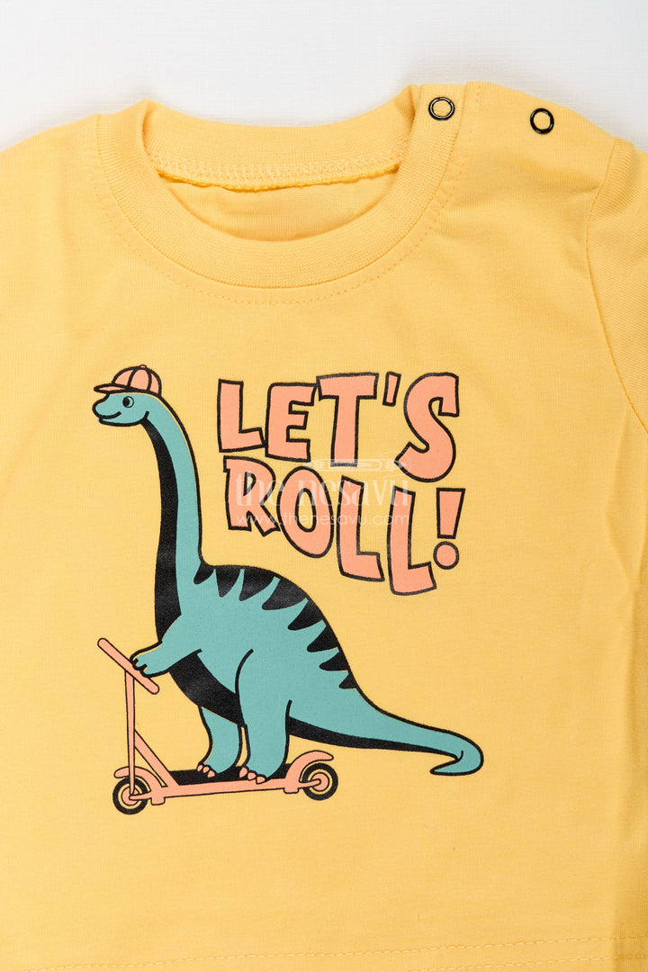 The Nesavu Boys Casual Set Toddler Boys Dinosaur Print Cotton Hoodie and T-Shirt Set Nesavu Nesavu toddler boys cotton hoodie set with dinosaur print and matching pants