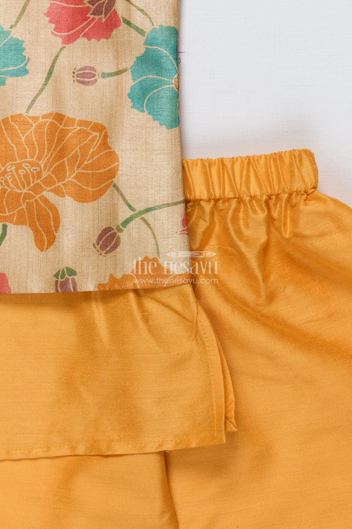 The Nesavu Boys Jacket Sets Toddler Boys Festive Jacket Set for Weddings and Ethnic Day Nesavu Nesavu toddler boys festive jacket set digital print weddings ethnic functions