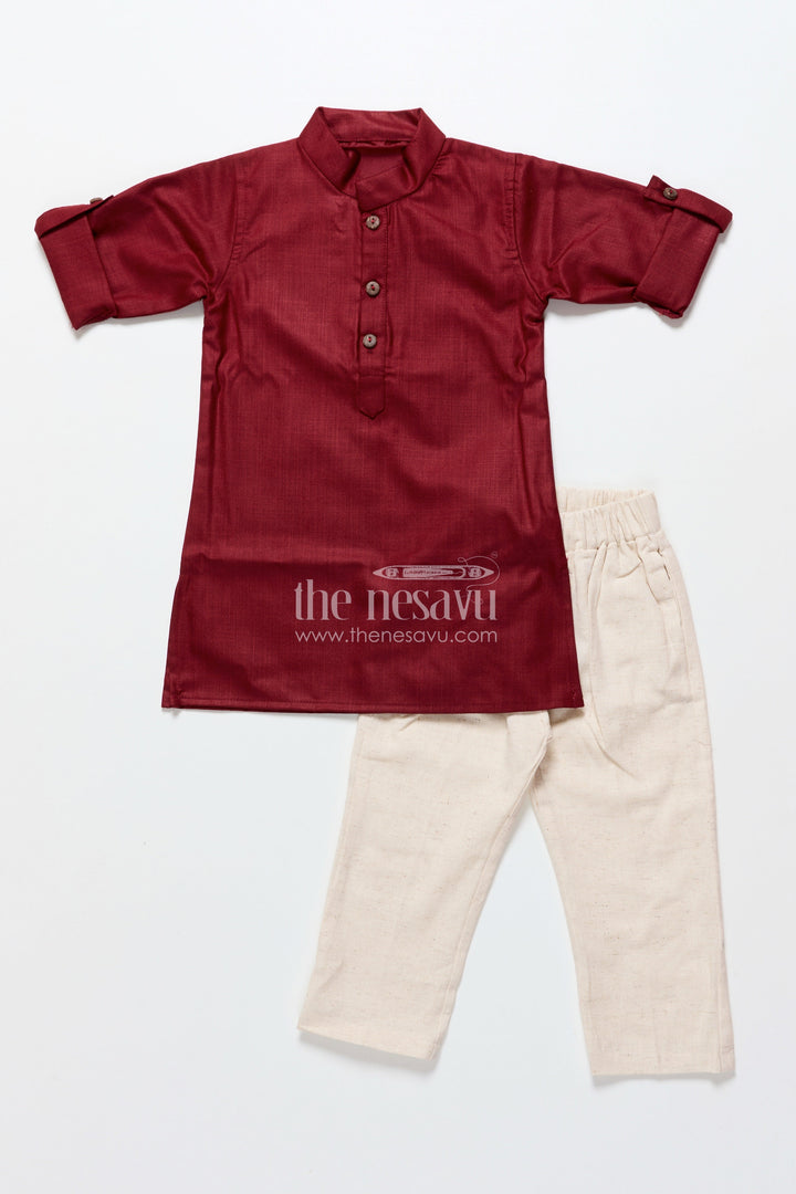 The Nesavu Boys Jacket Sets Toddler Boys Festive Jacket Set for Weddings and Family Events Nesavu Nesavu toddler boys ethnic jacket set weddings traditional events family celebrations
