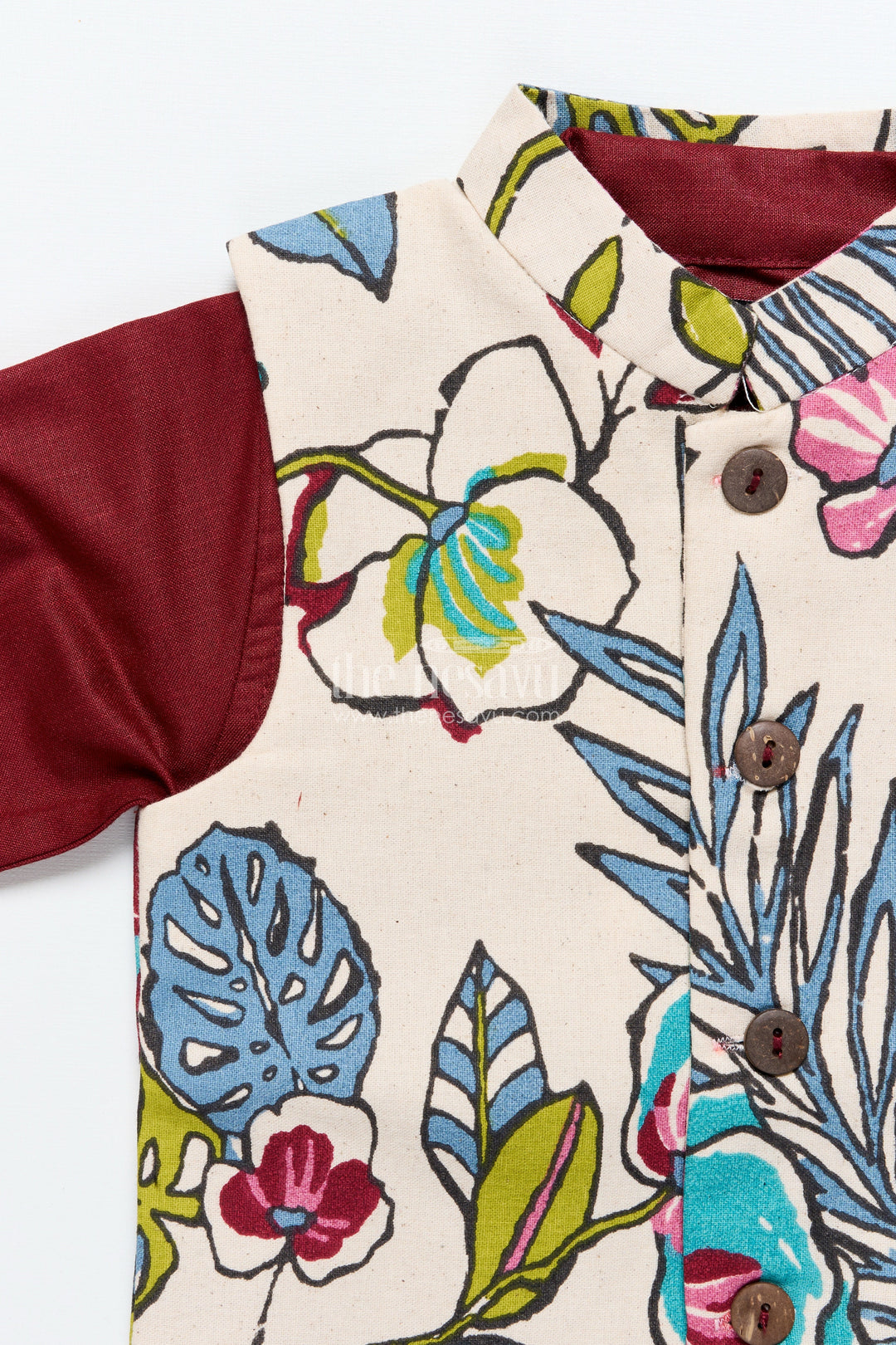 The Nesavu Boys Jacket Sets Toddler Boys Festive Jacket Set for Weddings and Family Events Nesavu Nesavu toddler boys ethnic jacket set weddings traditional events family celebrations