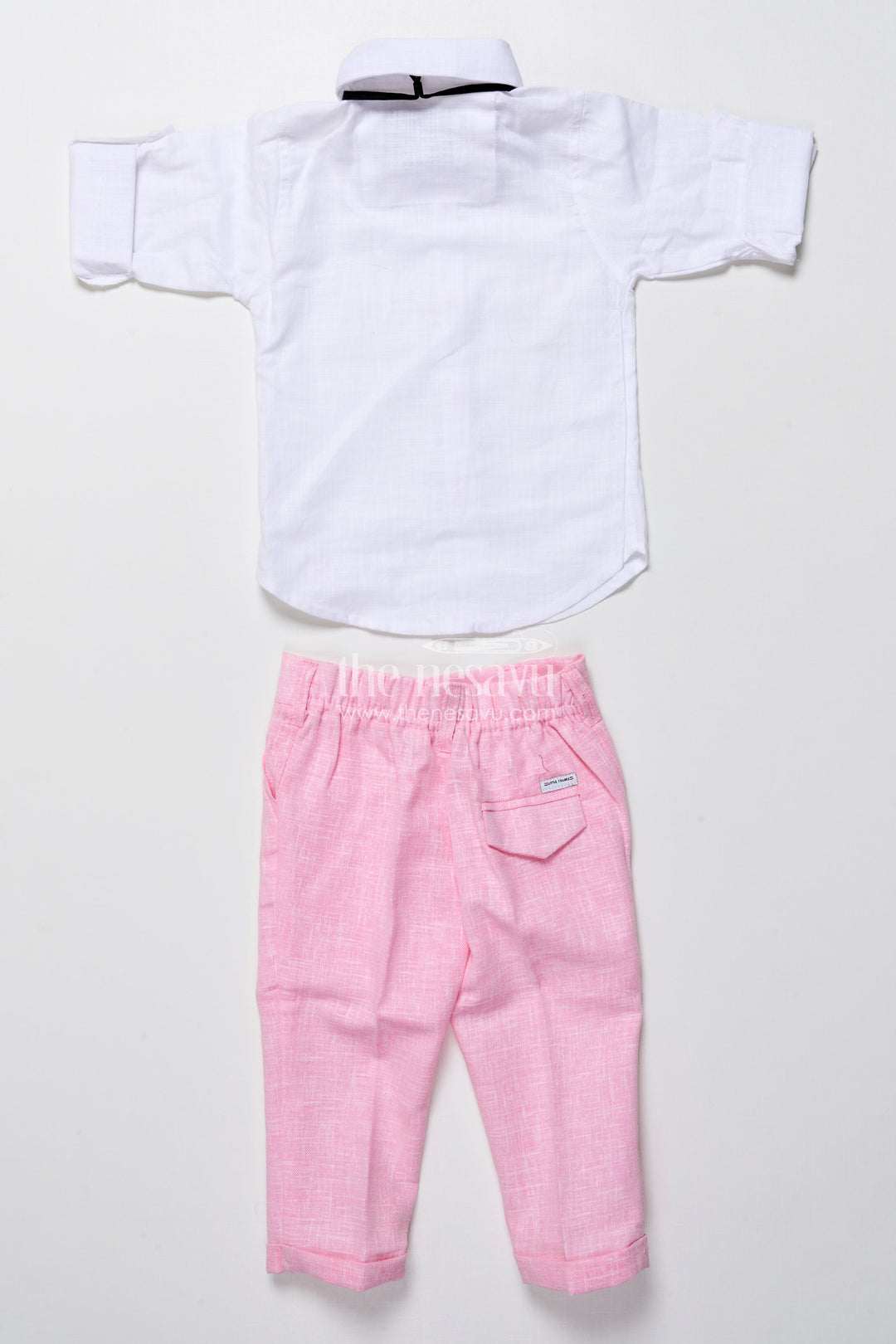 The Nesavu Boys Casual Set Toddler Boys Festive Outfit with Animal Embroidery Jacket and Cotton Pants Nesavu Nesavu toddler boys festive cotton outfit embroidered jacket bow tie ceremonies