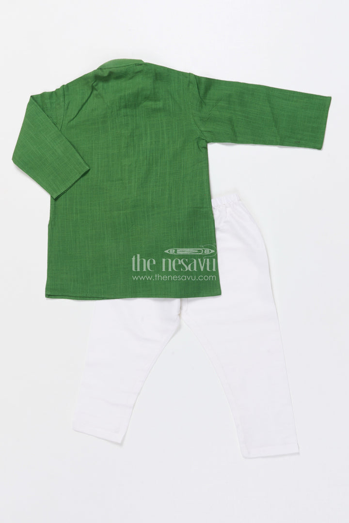 The Nesavu Boys Jacket Sets Toddler Boys Jacket Set for Festive Functions and Weddings Nesavu Nesavu toddler boys festive jacket set digital print weddings celebrations