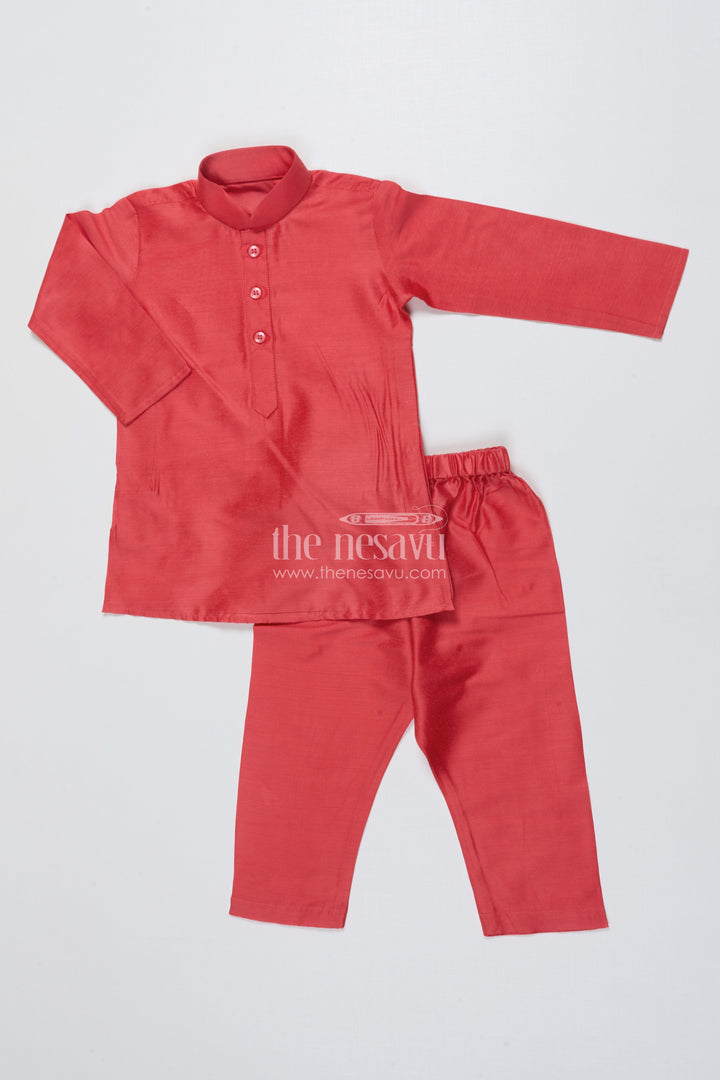 The Nesavu Boys Jacket Sets Toddler Boys Jacket Set with Printed Festive Waistcoat Nesavu Nesavu toddler boys jacket set digital print festive waistcoat ethnic occasions