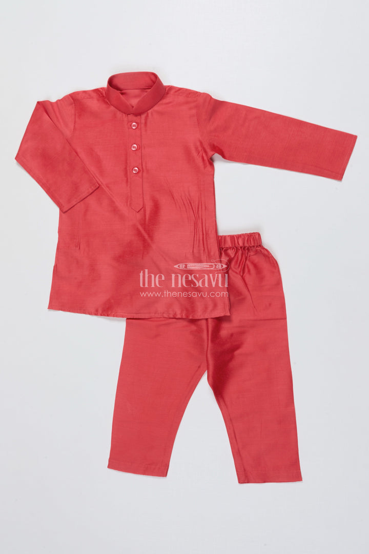 The Nesavu Boys Jacket Sets Toddler Boys Jacket Set with Printed Festive Waistcoat Nesavu Nesavu toddler boys jacket set digital print festive waistcoat ethnic occasions