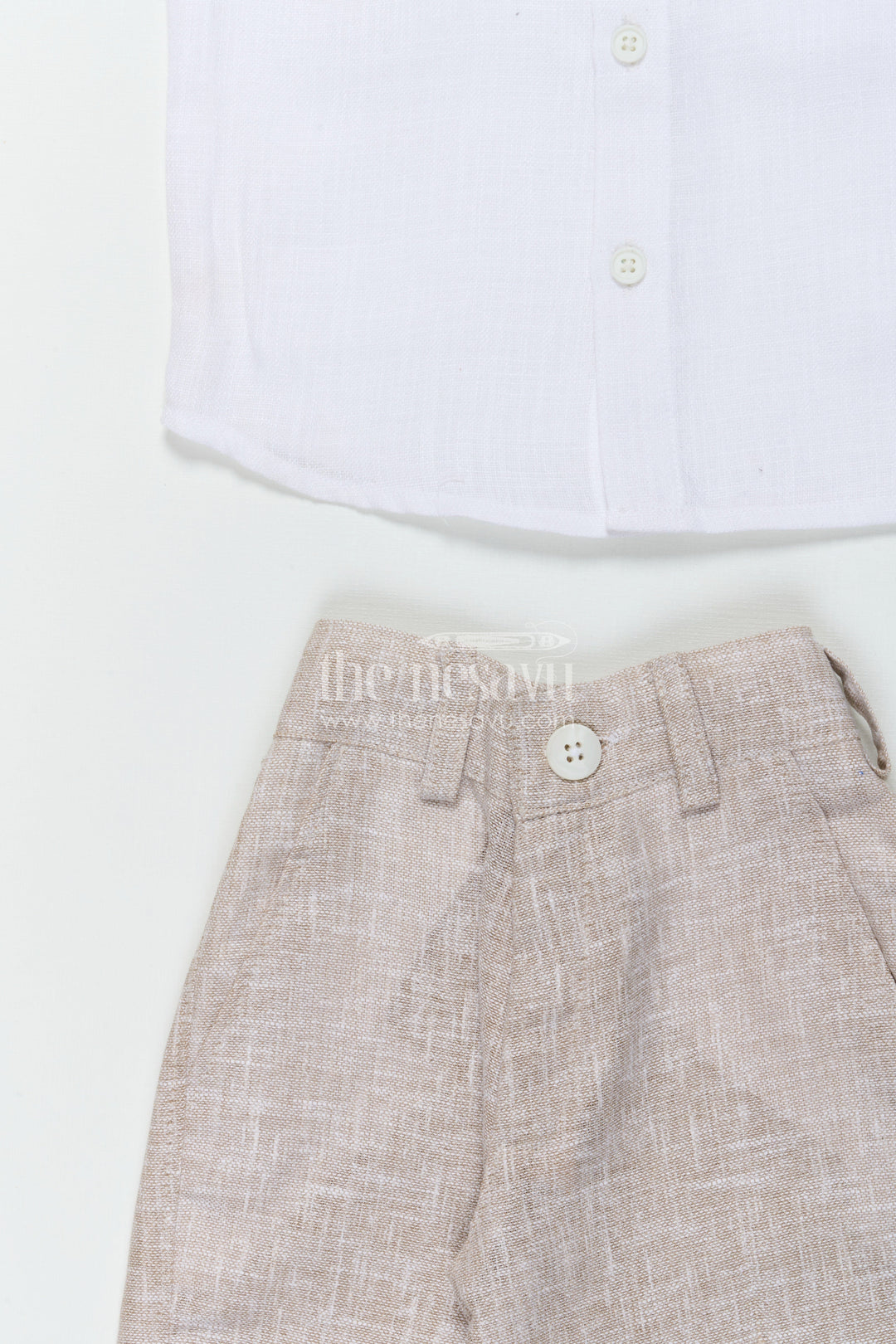 The Nesavu Boys Casual Set Toddler Boys Waistcoat Set for Birthdays and Special Occasions Nesavu Nesavu toddler boys waistcoat set in cotton for birthday parties and formal celebrations