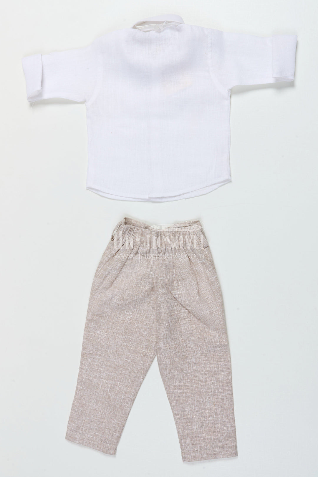 The Nesavu Boys Casual Set Toddler Boys Waistcoat Set for Birthdays and Special Occasions Nesavu Nesavu toddler boys waistcoat set in cotton for birthday parties and formal celebrations