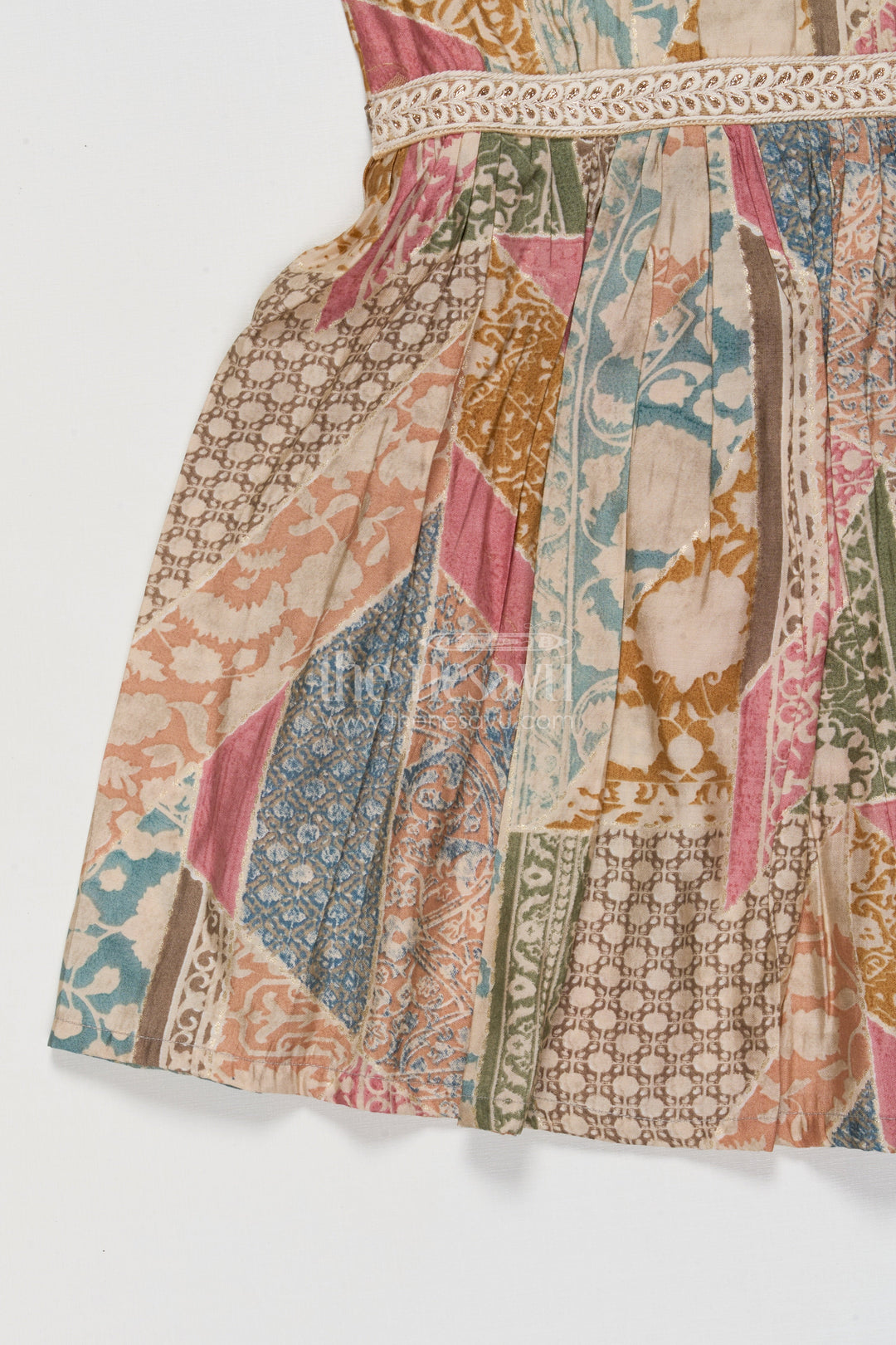 The Nesavu Girls Cotton Frock Toddler Girl Cotton Frock for Everyday Comfort and Fun Outings Nesavu Nesavu toddler girl frock with boho-style digital print for casual days and play