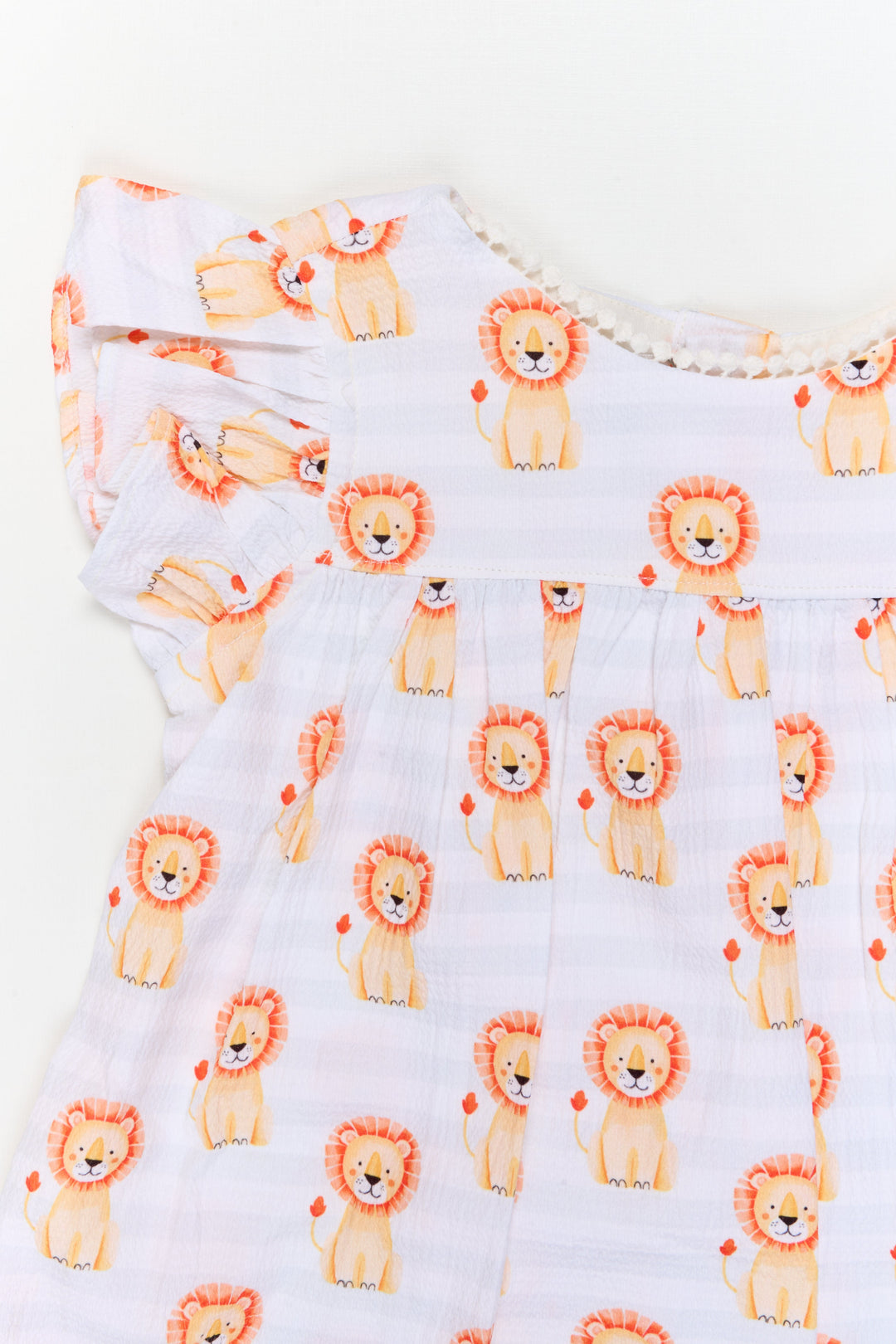 The Nesavu Girls Cotton Frock Toddler Girl Cotton Frock with Jungle Animal Print for Everyday Fun Nesavu Nesavu toddler girl cotton frock with jungle animal print for daycare and daily comfort