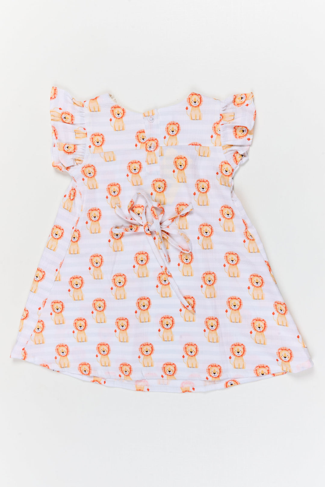 The Nesavu Girls Cotton Frock Toddler Girl Cotton Frock with Jungle Animal Print for Everyday Fun Nesavu Nesavu toddler girl cotton frock with jungle animal print for daycare and daily comfort