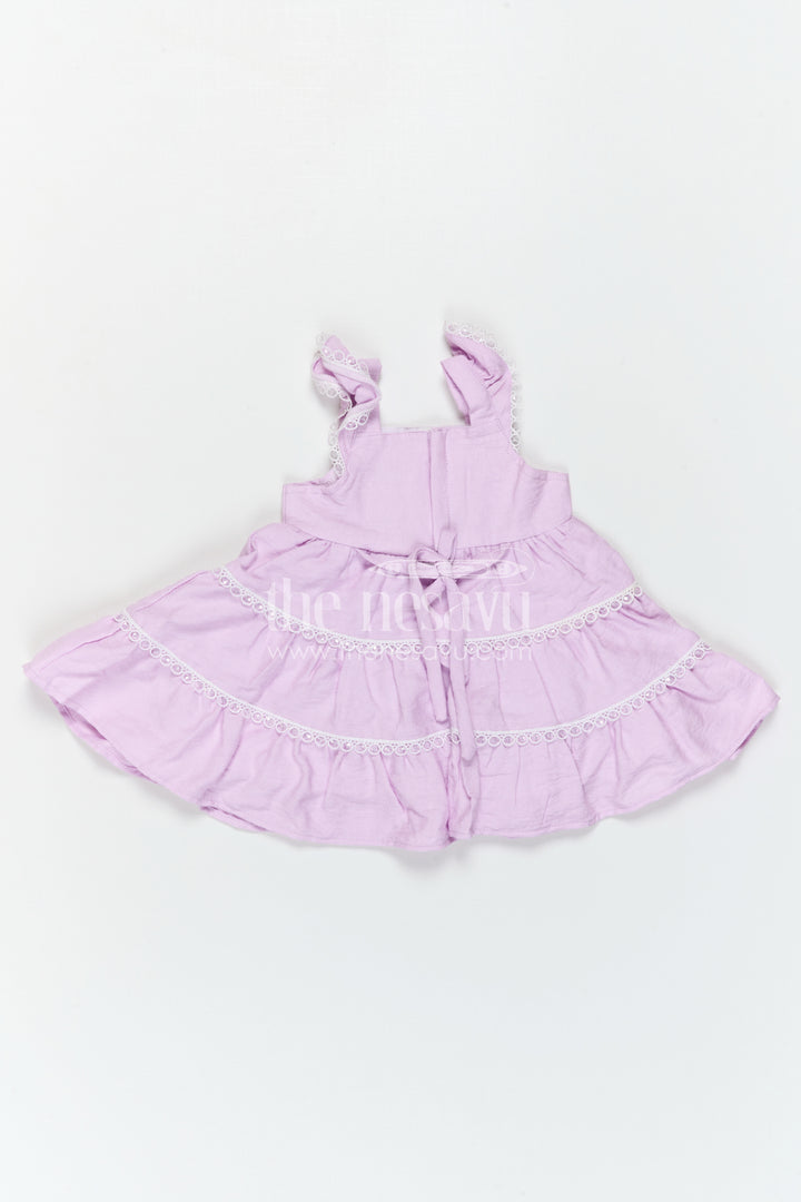 The Nesavu Baby Frocks Toddler Girl Dress for Celebrations and Stylish Day Outings Nesavu Nesavu Toddler Girl Dress For Celebrations And Outings With Cotton Blend Fabric And Elegant Thread Embroidery