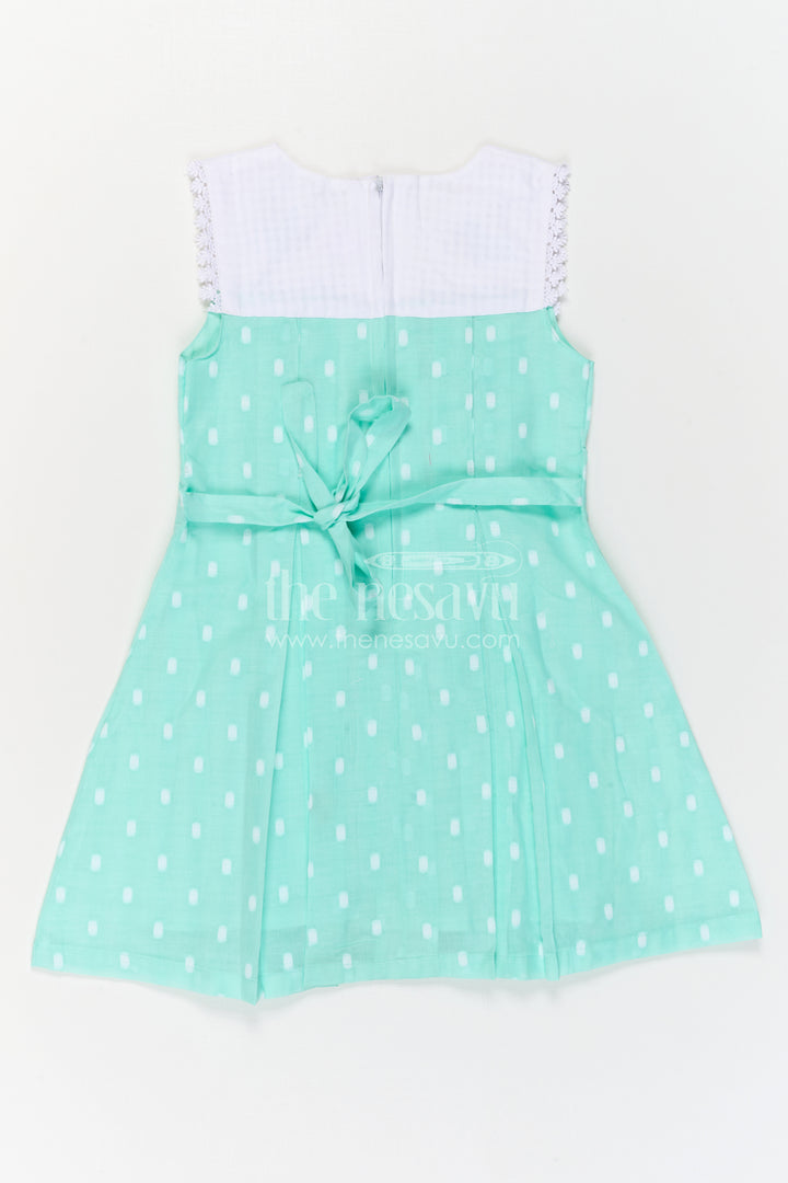 The Nesavu Girls Cotton Frock Toddler Girl Frock for Festive Gatherings and Special Outings Nesavu Nesavu Toddler Girl Cotton Frock For Festive Gatherings And Special Outings With Embroidered Details