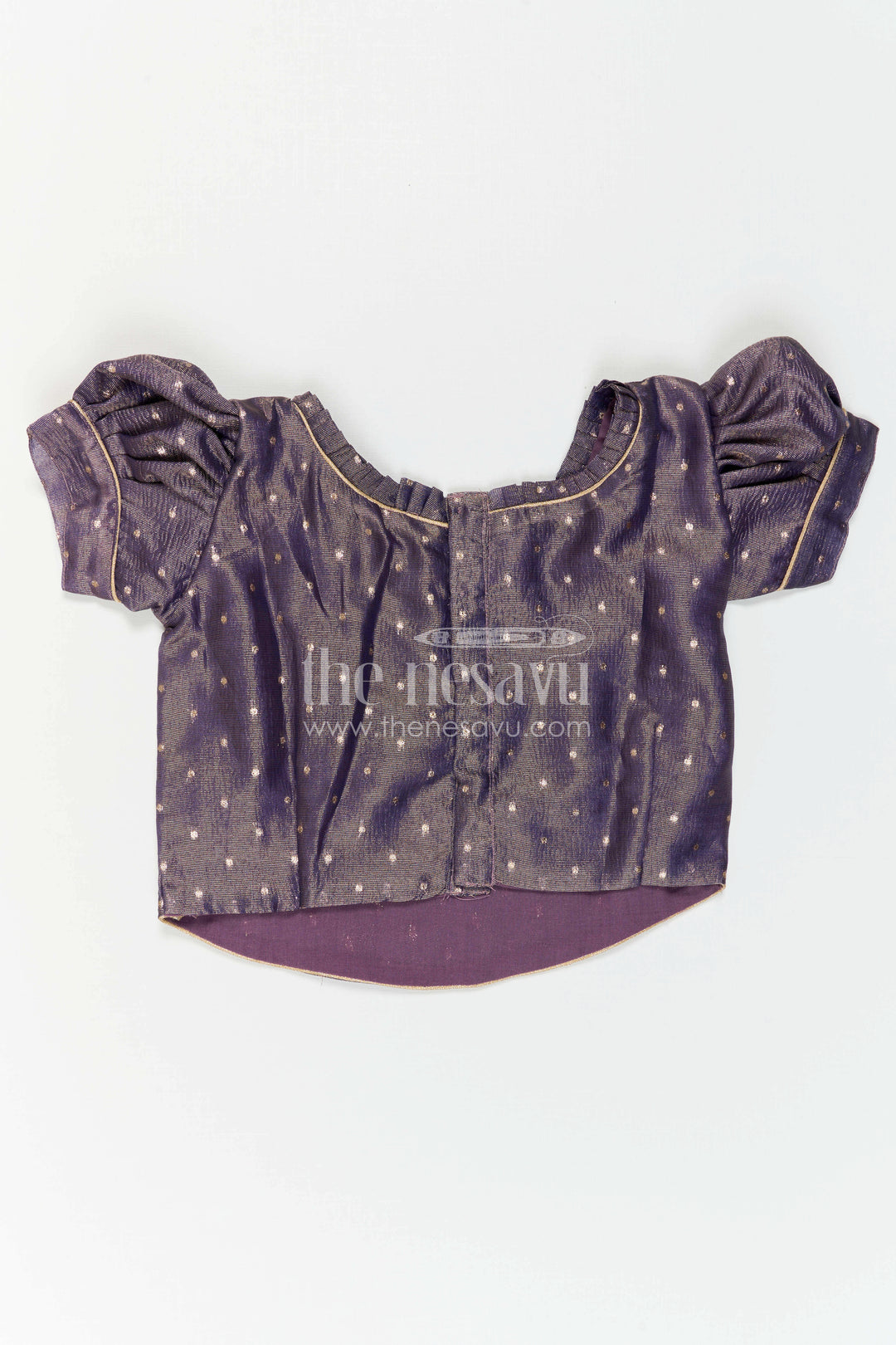 The Nesavu Pattu Pavadai Toddler Girl Pattu Pavadai for Festive Events and Birthdays Nesavu Nesavu Toddler Girl Pattu Pavadai With Artistic Printed Skirt And Sequence Embroidered Blouse