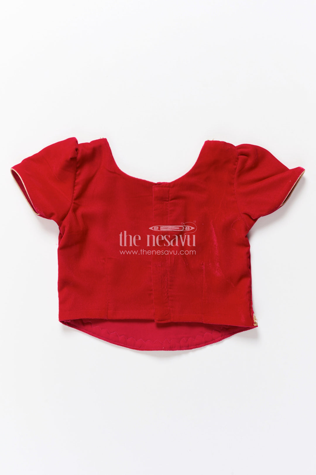 The Nesavu Pattu Pavadai Toddler Girl Pattu Pavadai for Weddings and Heritage Functions Nesavu Nesavu toddler girl pattu pavadai velvet yoke banarasi skirt wedding functions