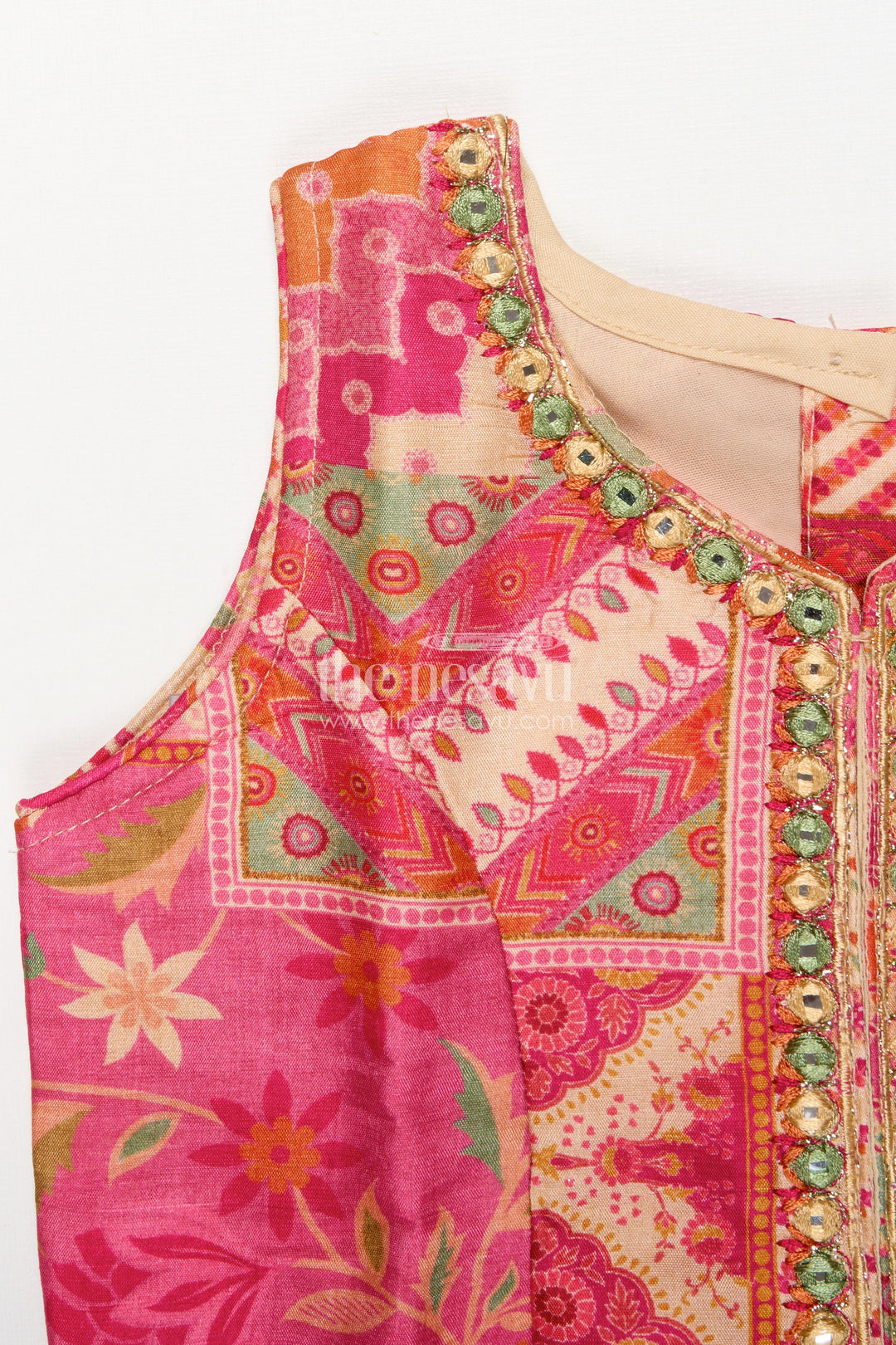 The Nesavu Girls Sharara / Plazo Set Toddler Girl Sharara Set for Ethnic Celebrations and Events Nesavu Nesavu toddler girl sharara set muslin silk weddings cultural festivities