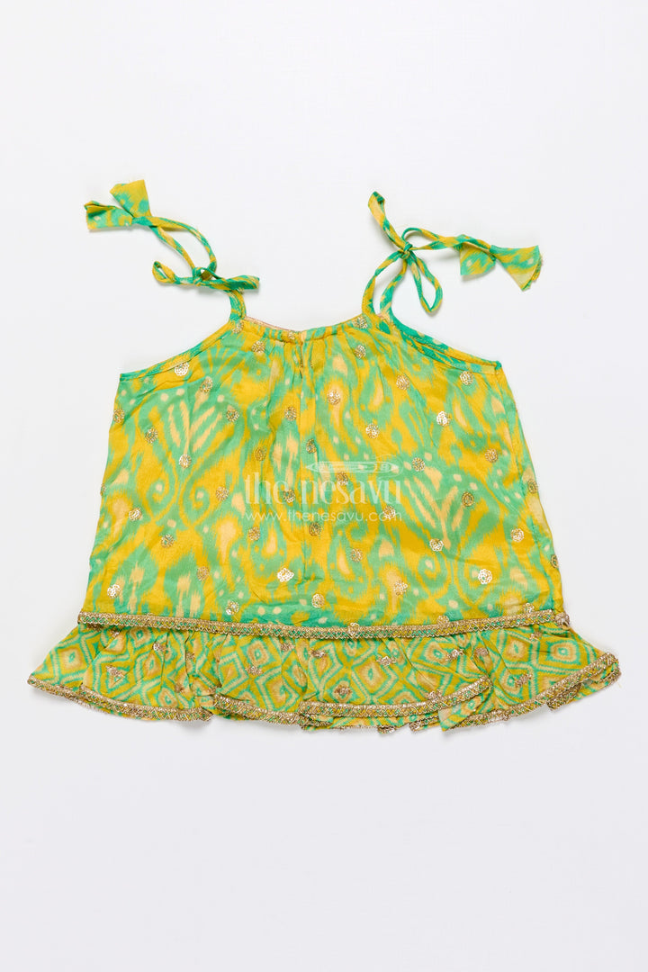 The Nesavu Girls Lehenga Choli Toddler Girls Lehenga Choli Set for Weddings and Festive Events Nesavu Nesavu toddler girls lehenga choli festive functions weddings digital print