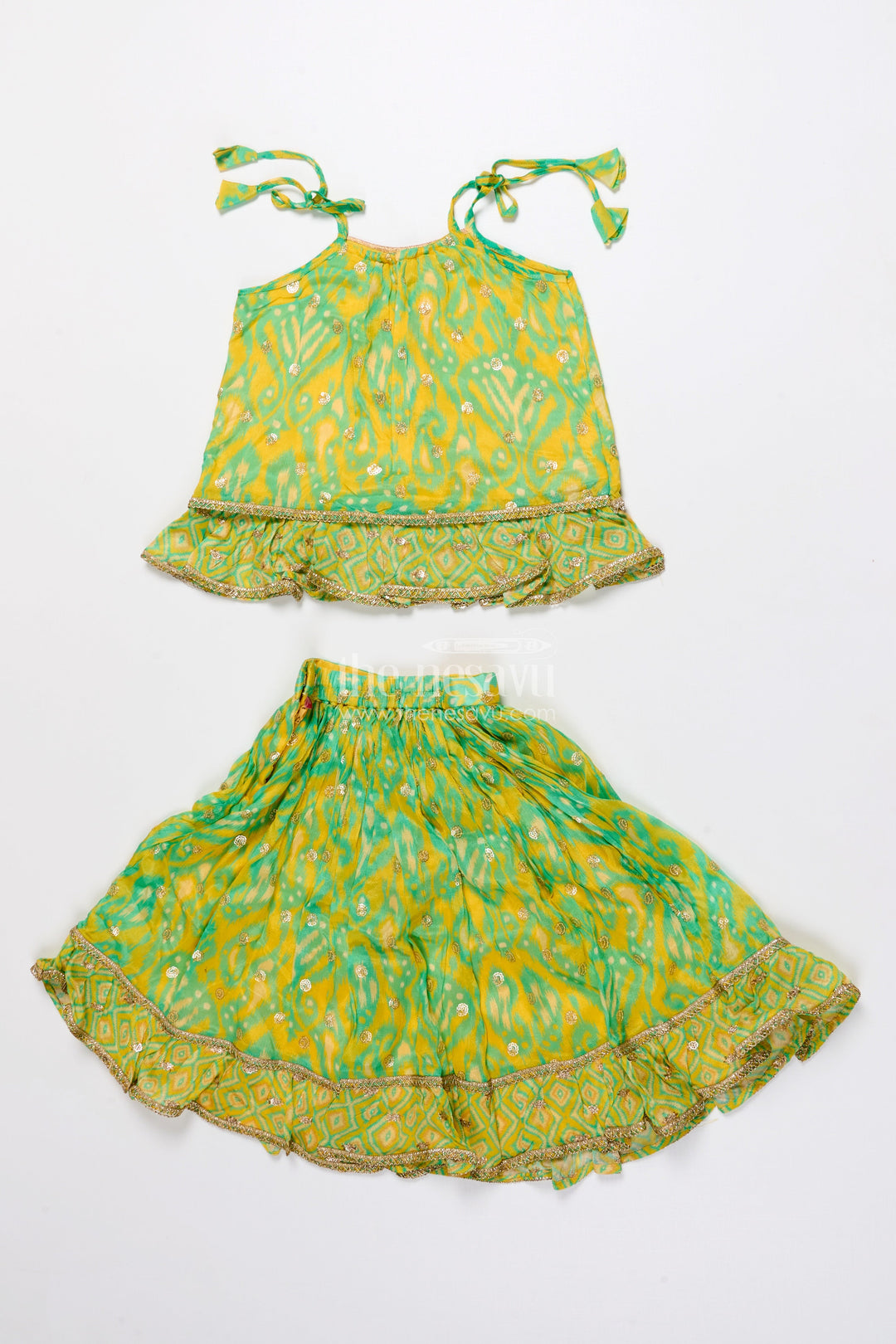 The Nesavu Girls Lehenga Choli Toddler Girls Lehenga Choli Set for Weddings and Festive Events Nesavu Nesavu toddler girls lehenga choli festive functions weddings digital print