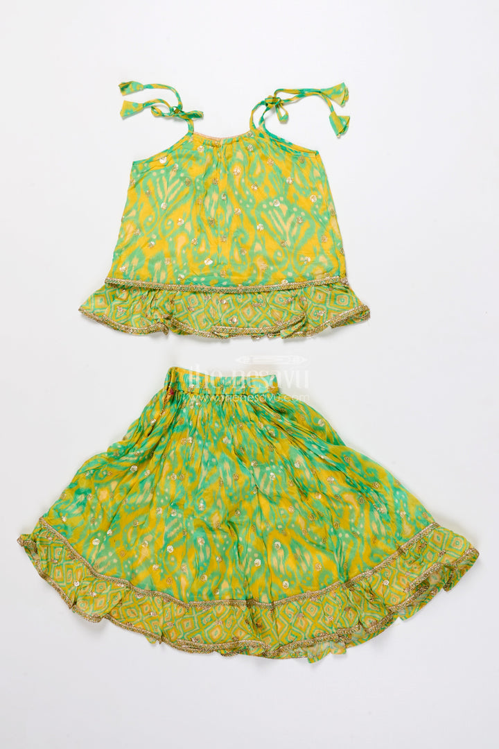 The Nesavu Girls Lehenga Choli Toddler Girls Lehenga Choli Set for Weddings and Festive Events Nesavu Nesavu toddler girls lehenga choli festive functions weddings digital print