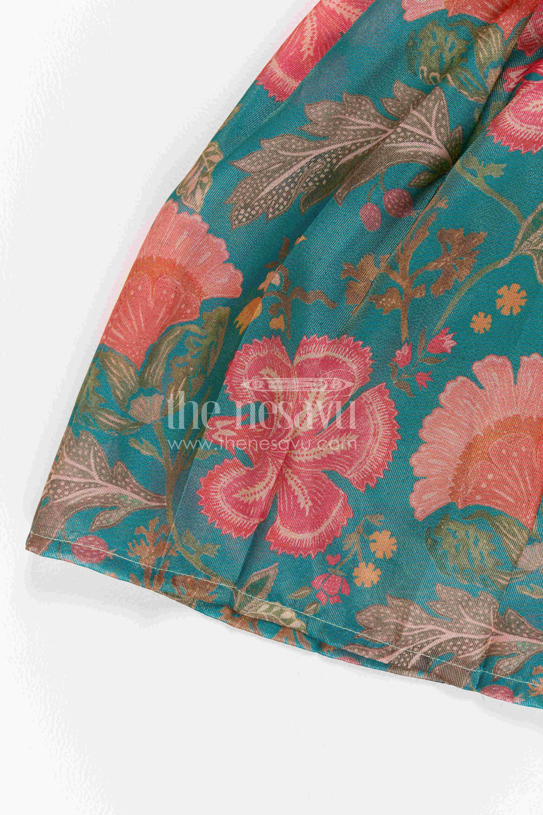The Nesavu Silk Frock Toddler Silk Frock for Garden Birthday and Family Outing Nesavu Nesavu Toddler Silk Frock For Garden Birthday And Family Outing With Digital Print