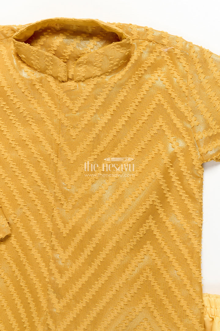 The Nesavu Boys Dothi Set Traditional Dothi Set for Toddler Boys Attending Pujas and Festivals Nesavu Nesavu traditional dothi kurta set toddler boys  perfect pujas functions cultural events