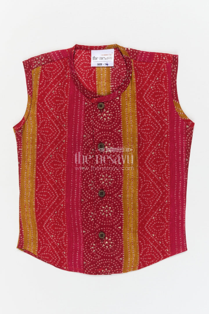 The Nesavu Baby Jablas Traditional Printed Jabla Top for Baby Girls’ Festive Moments and Homewear Nesavu 10 (NB) / Pink / Viscose Silk IF043A-10 Nesavu traditional printed baby jabla in modal silk with foil detailing – great for festivals and daily wear