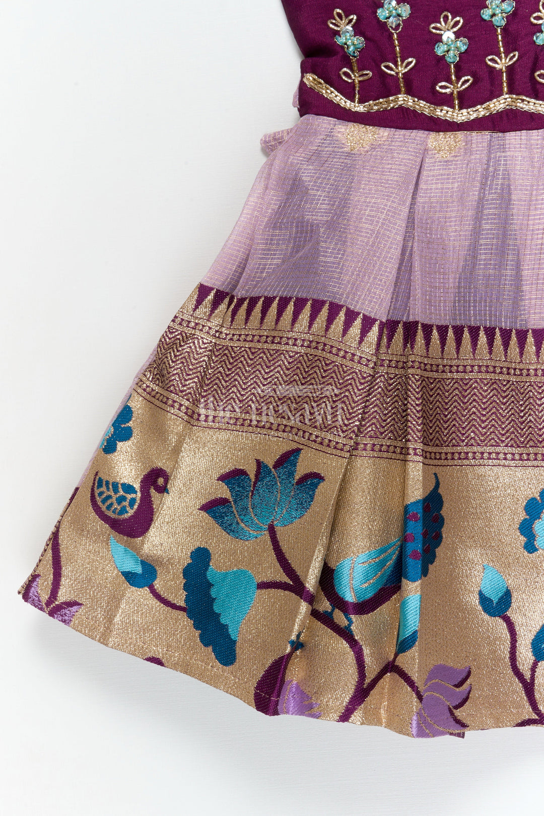 The Nesavu Silk Frock Traditional Silk Frock for Baby Girls’ Naming Ceremony and Festive Events Nesavu Nesavu silk frock for baby girls with zari border – perfect for naming ceremonies and festive functions