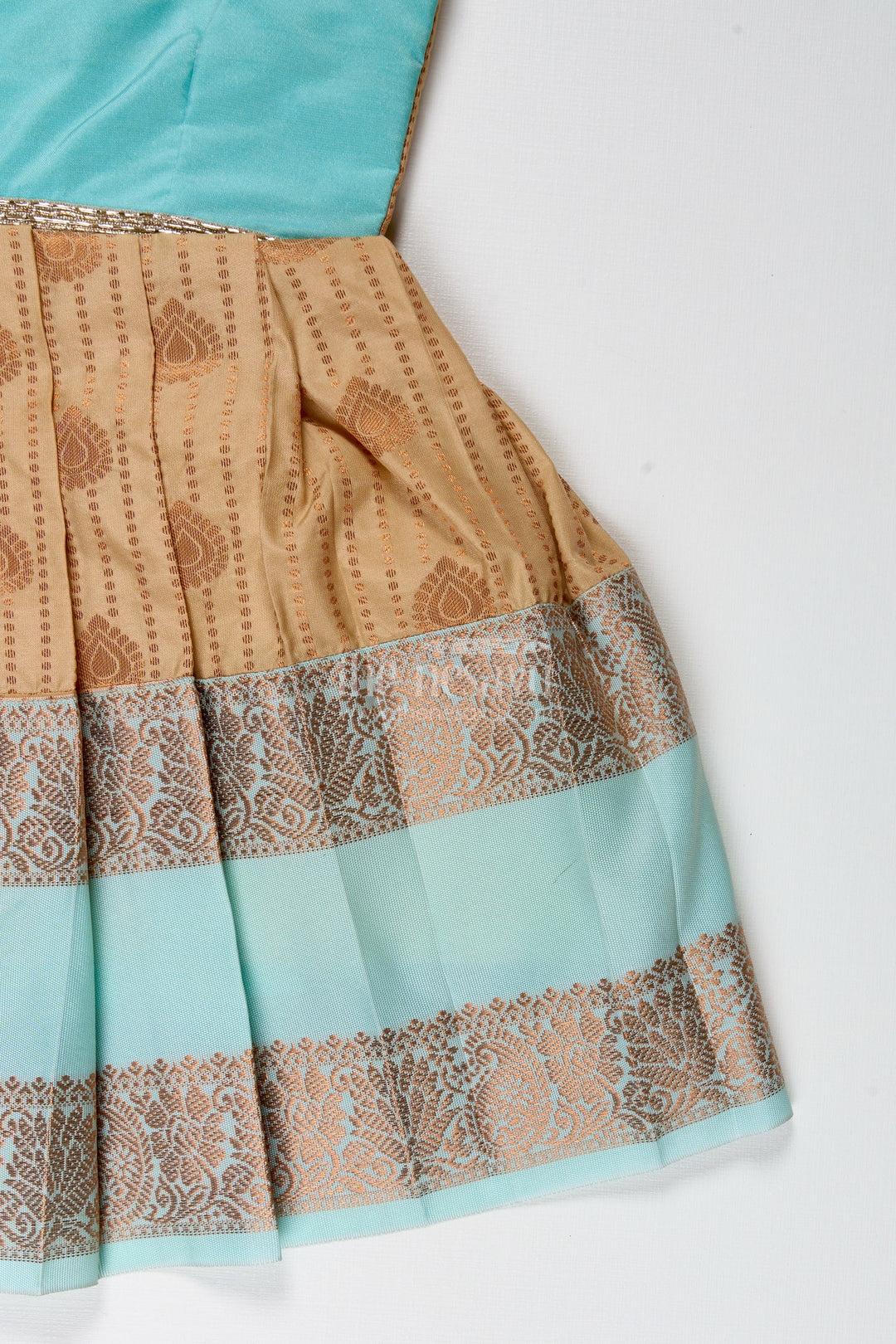 The Nesavu Tie-up Frock Traditional Tie-Up Frock for Baby Girls in Kanchi Silk Ideal for Festivals Nesavu Nesavu Traditional Tie-Up Baby Girl Frock In Semi Silk Ethnic Dress For Festive Celebrations