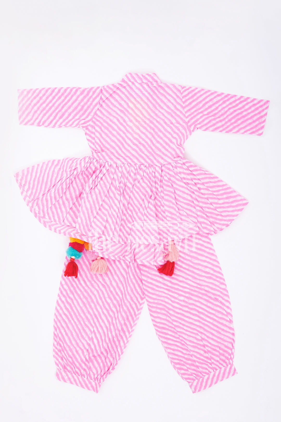 The Nesavu Girls Sharara / Plazo Set Trendy Pure Cotton Co-Ord Set for Girls with Vibrant Jaipur Hand Block Print Nesavu