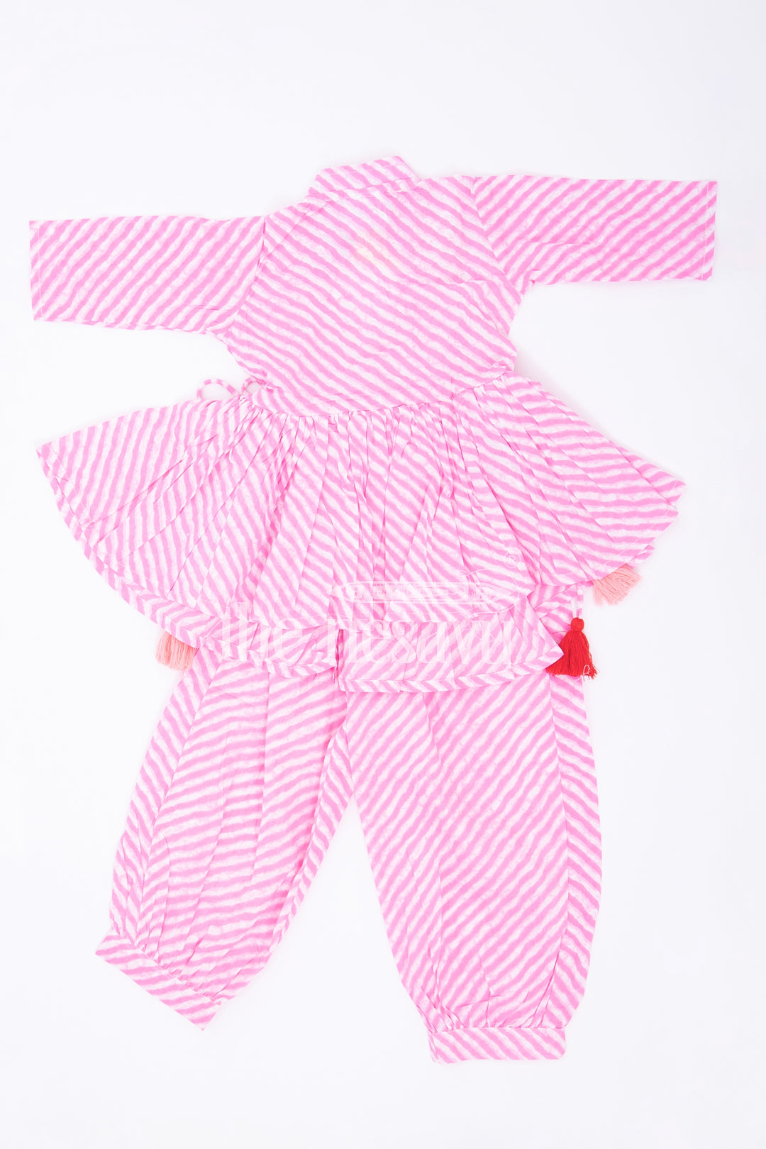 The Nesavu Girls Sharara / Plazo Set Trendy Pure Cotton Co-Ord Set for Girls with Vibrant Jaipur Hand Block Print Nesavu