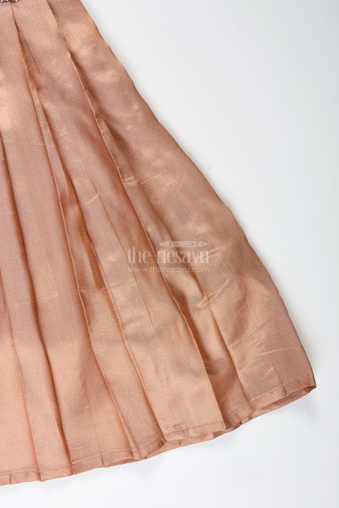 The Nesavu Girls Silk Gown Velvet Party Gown for Girls with Tissue Silk Skirt Wine and Gold Festive Dress Nesavu Nesavu Velvet Tissue Silk Gown Girls Festive Party Wear Wine Gold Puff Sleeves