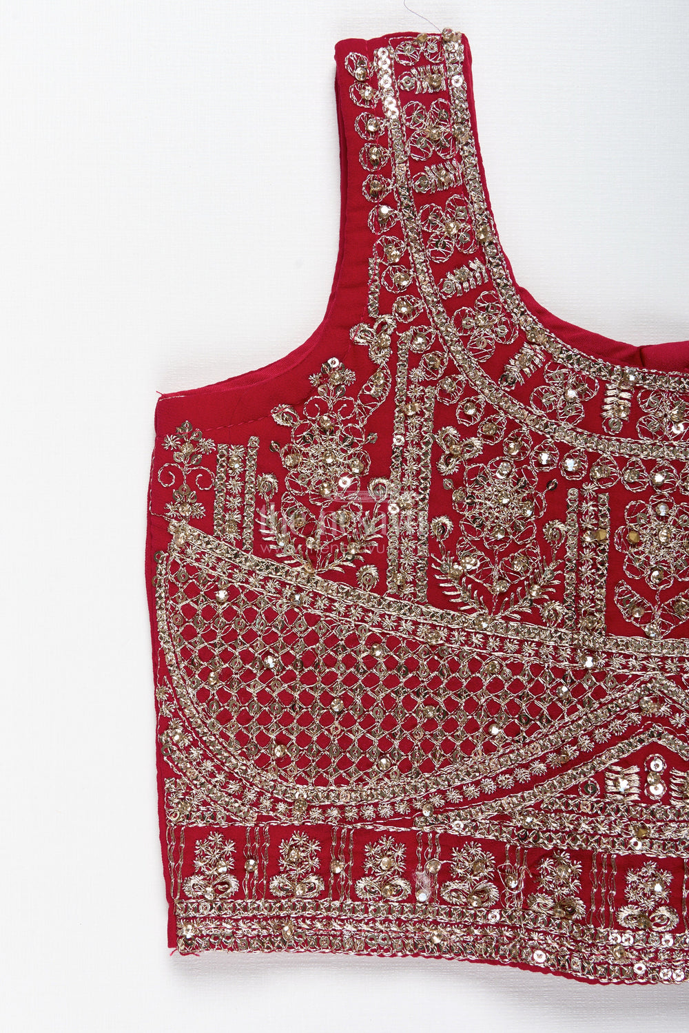 The Nesavu Girls Lehenga Choli Wedding Lehenga Choli for Girls Traditional Grand Dress Nesavu Nesavu Wine Red Traditional Girls Lehenga Heavy Gold Embroidery Grand Wedding Celebrations