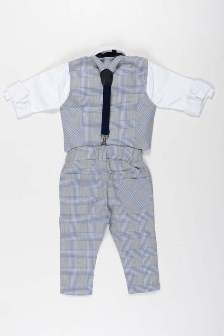 The Nesavu Boys Casual Set Young Executive Boys Three-Piece Formal Set Nesavu Shop Boys Formal Jacket Outfit Set | Elegant Dress Up Clothes for Kids | The Nesavu